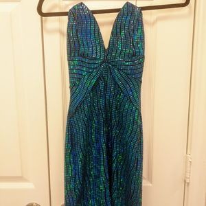 Blue Sequin Dress